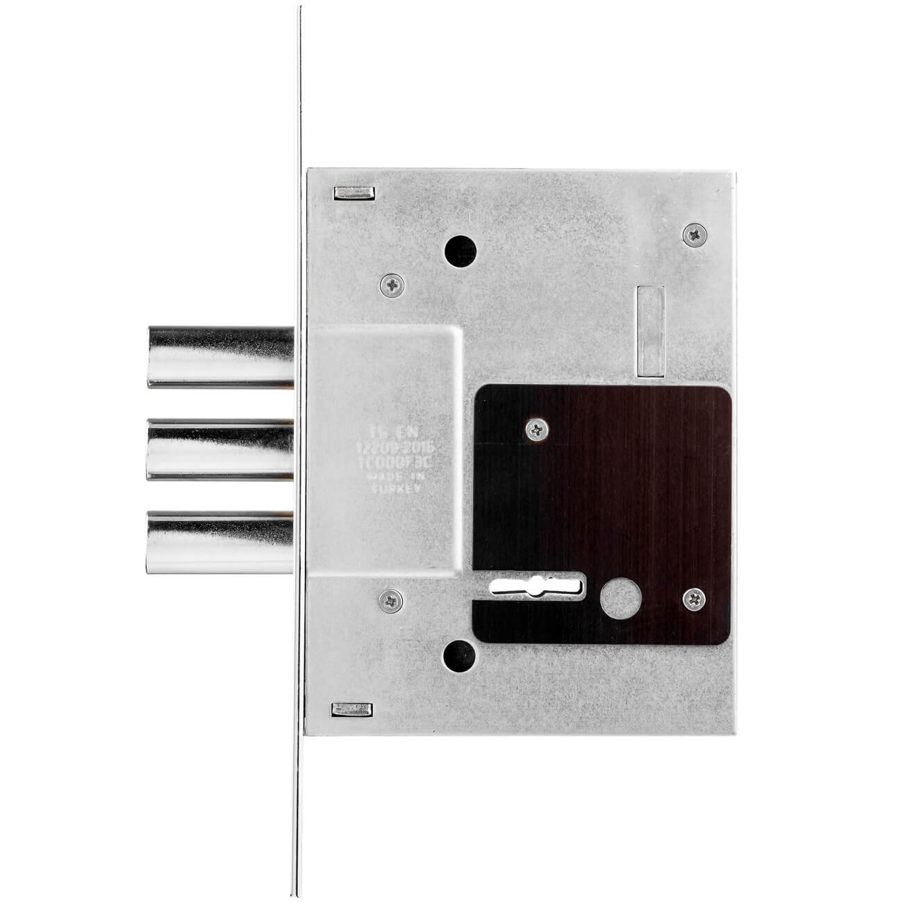 Замок врезной Kale Kilit 257L B:60 CR (хром) (5 keys 60 mm) 257L0000029