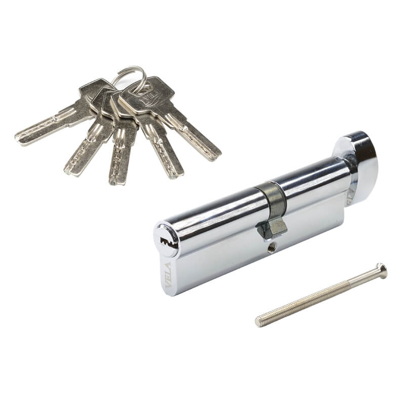 Цилиндровый механизм Vela ZZ-90-T-CR (хром)