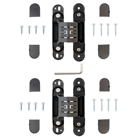 Петля врезная скрытой установки Apecs 135*27/130*27-3D-BLM (R13,5)