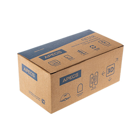 Петля врезная скрытой установки Apecs 135*27/130*27-3D-BLM (R13,5)