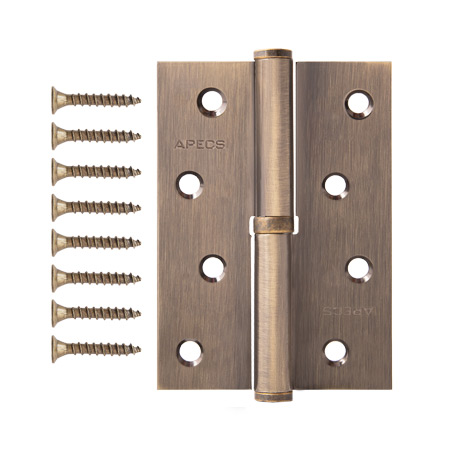 Петля врезная Apecs 100*75-B-Steel-AB-L