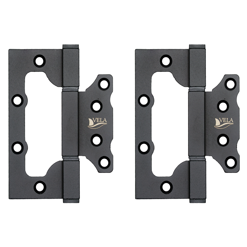 Петля накладная Vela Quadro 100*75*3мм 2ВВ-BL (черный)