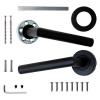 Ручки дверные Apecs H-0204-INOX/201-BLM